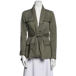 Marissa Webb Green Utility Jacket with Belted Waist